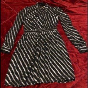 Michael Kors sliver striped dress size 0.